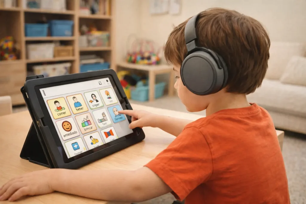 Uso de comunicação alternativa e aumentativa no autismo nível 3